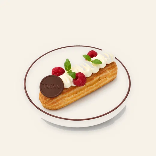 Raspberry éclair